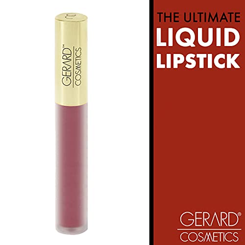 Gerard Cosmetics HydraMatte Liquid Lipstick Serenity | Pink Nude Matte Lipstick | Long Lasting and Non-Drying | Super Pigmented Fully Opaque Lip Color