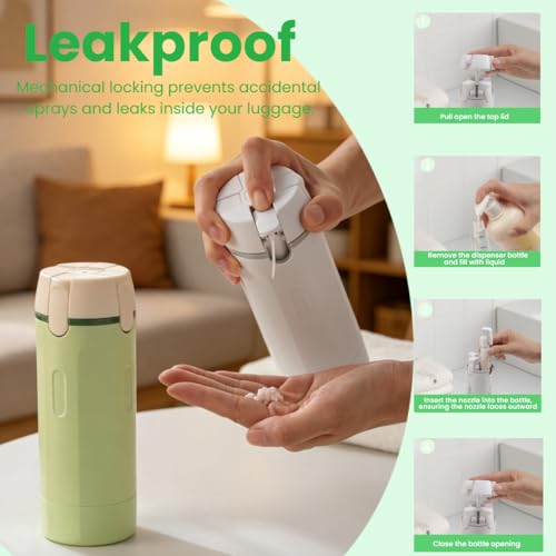 4-in-1 Travel Pump Dispenser Bottle 30ML 4-Pack Leak-Proof