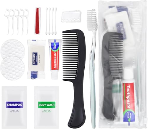 50 Sets Hygiene Kit Bulk - 10-in-1 Travel Toiletry