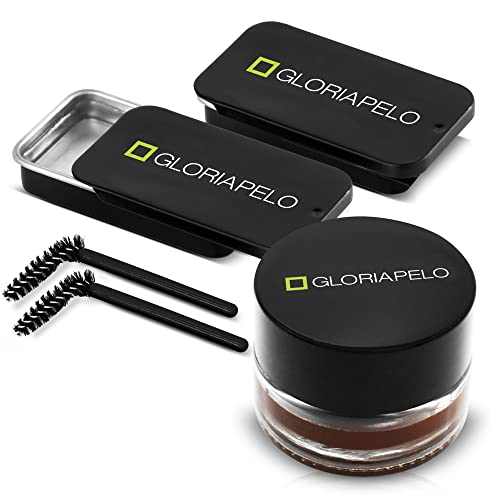 Eyebrow Gel & Pomade Set - Brow Soap Kit with Spoolie, Waterproof