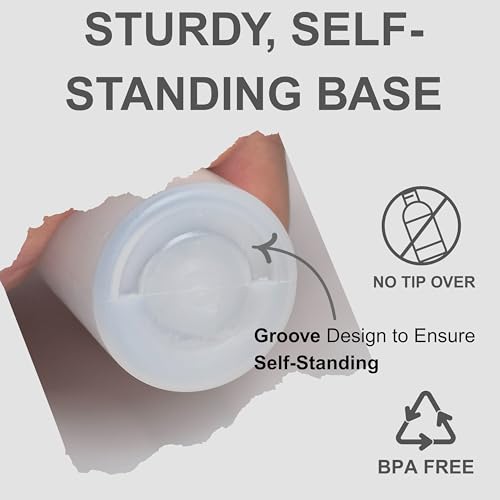 2 oz Squeeze Bottles with Flip Top Caps, Set of 3