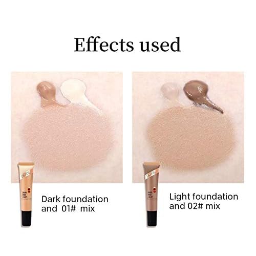 Foundation Mixer,Foundation Adjusting Drops,Color Adjusting Mixer Suitable for Liquid Mix to Match Your Unique Skin Tone ((02# Dark))