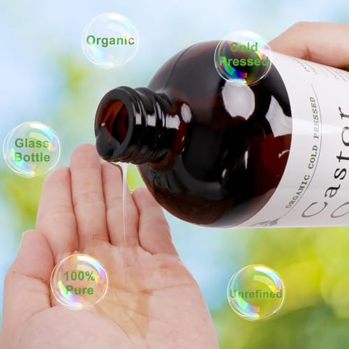 Organic Castor Oil - Cold Pressed & Unrefined - 4.23 fl. oz