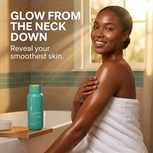 Urban Skin Rx¢ç Even Tone 5% AHA Smoothing Body Wash, Lathering Gel Formula, Deeply Cleanses, Soothes & Improves Appearance of Bumpy Texture, Blemishes & Uneven Skin Complexion, Daily Use, 13 Fl Oz