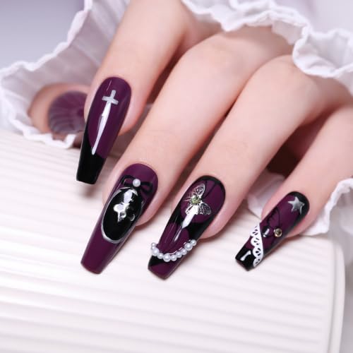 Imtiti Plum Gel Nail Polish 15ml Dark Berry Purple - Soak Off UV/LED Long Lasting Manicure