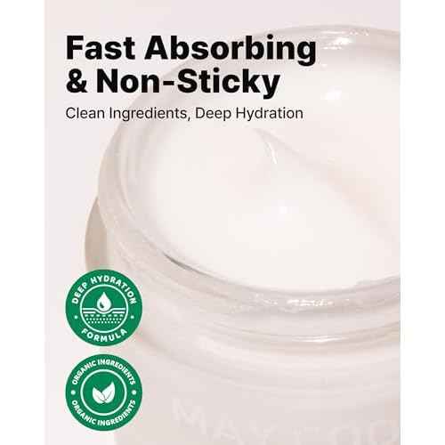 MAY COOP Raw Moisturizer Face Cream ? Daily Hydrating Cream with Maple Sap for Deep Hydration, Softening & Nourishing - Korean Skincare, Vegan Clean Beauty, 2.8oz.