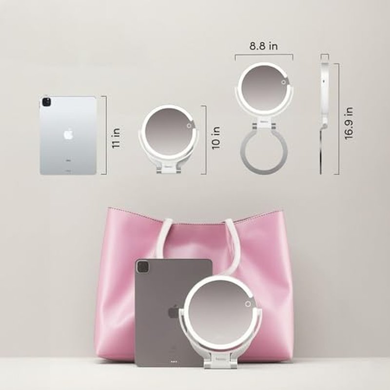 Fancii Sadie 10x Magnifying Travel Mirror with LED Lights