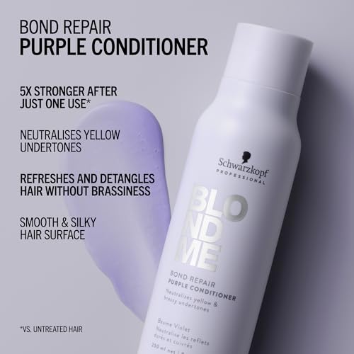 BlondMe Bond Repair Purple Conditioner for Blonde Hair 8.45oz