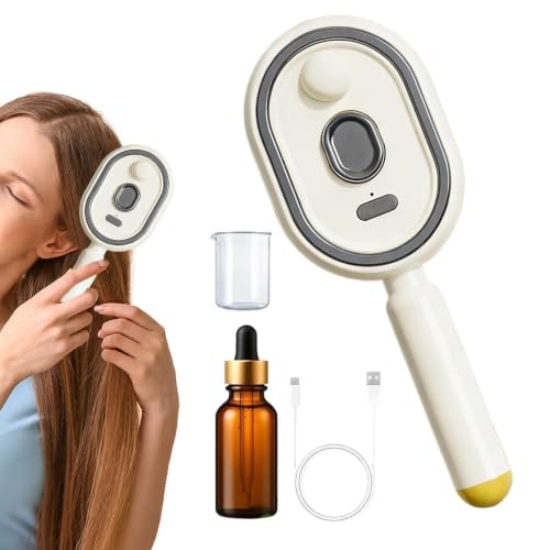 Rechargeable Steam Detangling Brush for Curly & Thick Hair