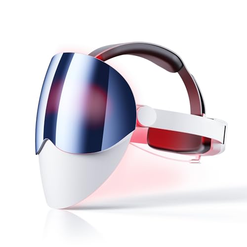 Red Light Therapy LED Face Mask - FDA Cleared, 7 Modes