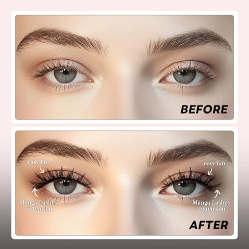 Anime Lashes Premade Fan D Curl 0.07 8-15mm Mix