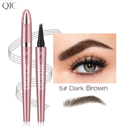 Waterproof Microblade Eyebrow Pen - 4 Tip for Natural Brows