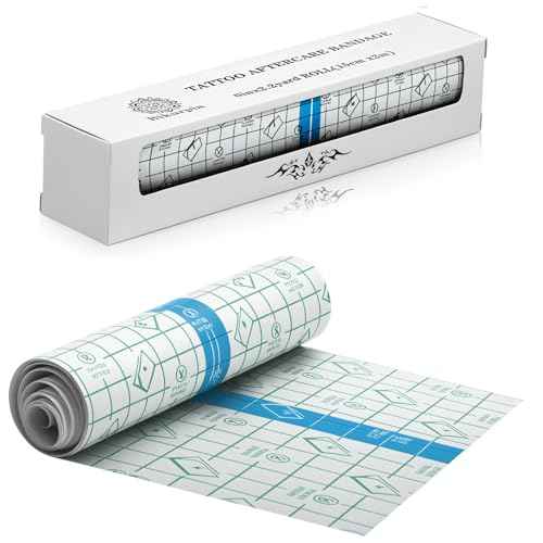 Tattoo Aftercare Bandage - 10 inches x 2.2 Yard - Clear Adhesive Roll - Easy to Apply and Remove, Second Skin, Waterproof and Latex Free Tattoo Cover up Patch