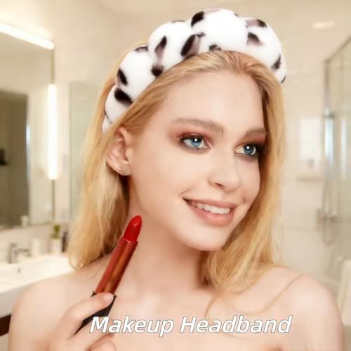 Beige Leopard 7-Piece Spa & Hair Accessory Set for Women & Girls