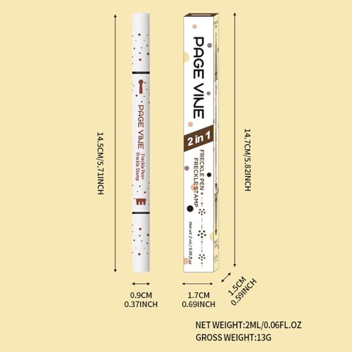 Dual-Ended Freckle Stamp Pen - Waterproof Faux Freckles Marker