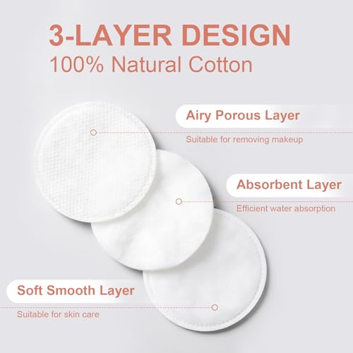 Cotton Round Holder and Dispenser, Acrylic Container