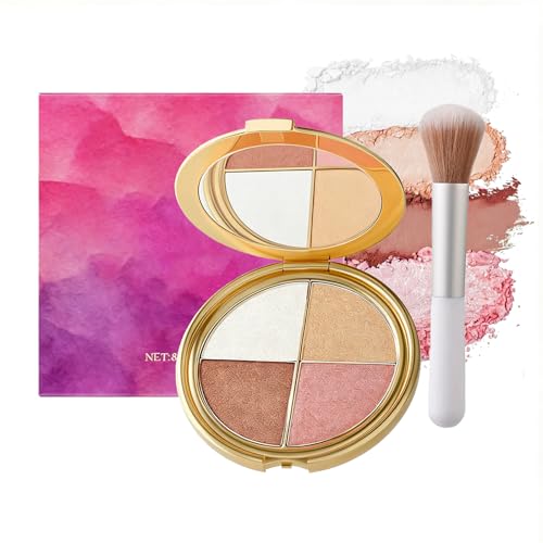 Eye & Cheek Palette - 4-in-1 Eyeshadow, Blush & Highlighter