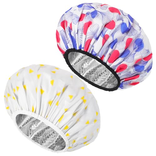 Deep Conditioning Heat Cap (2 Pack) - Double Layer Waterproof
