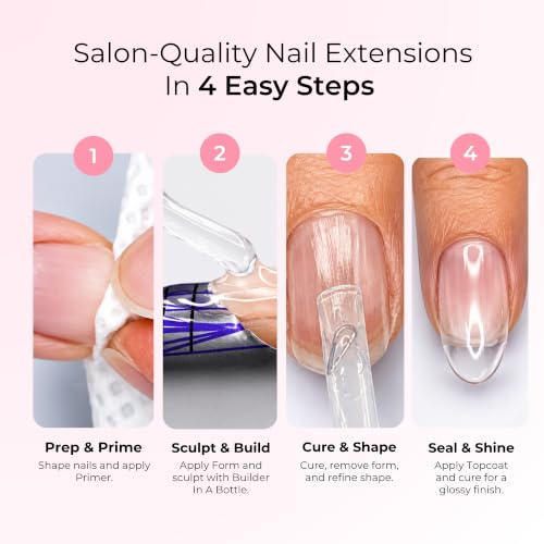 Orly GelFX Builder in a Bottle Nail Extension Kit - Sculpting Gel, Primer & Topcoat