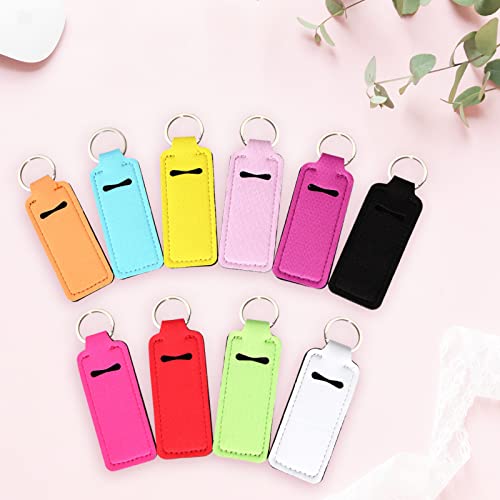 Chapstick Holder Lip Balm Sleeves Pouch Portable Lipstick Lip Gloss Holder Bags With Clip for Women