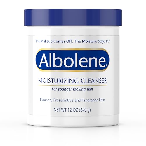 Albolene 12 oz Moisturizing Cold Cream Cleanser & Makeup Remover - Fragrance-Free for Dry & Sensitive Skin - Pack of 1