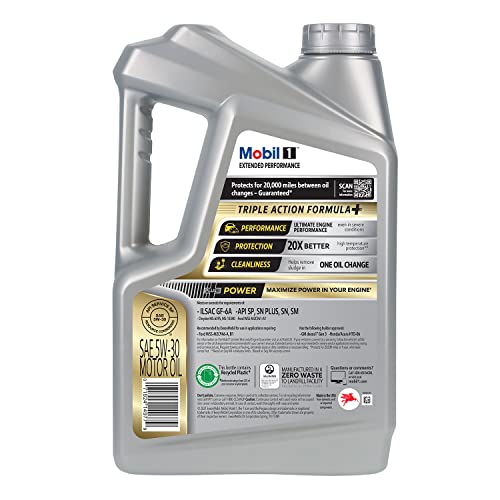 Mobil 1 Extended Performance Full Synthetic Motor Oil 5W-30, 5 Quart