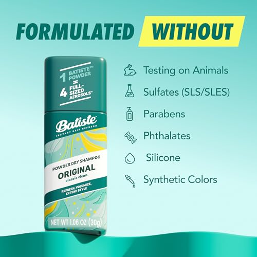 Batiste Original Powder Dry Shampoo, 1.06 oz Travel Size