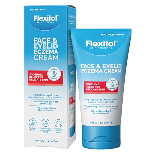 Flexitol Face & Eyelid Eczema Cream, 5% Colloidal Oatmeal, 1.4 oz