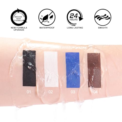 4-Color Eyeliner Pencil Set - Waterproof Gel Liner