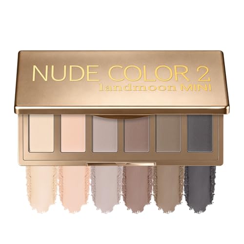 Nude Matte Eyeshadow Palette - 6 Pigmented Brown & Taupe Shades