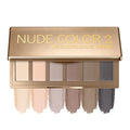 Nude Matte Eyeshadow Palette - 6 Pigmented Brown & Taupe Shades