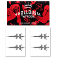 Vaollousia Semi Permanent Tattoo Stickers, 7-15 Days Waterproof