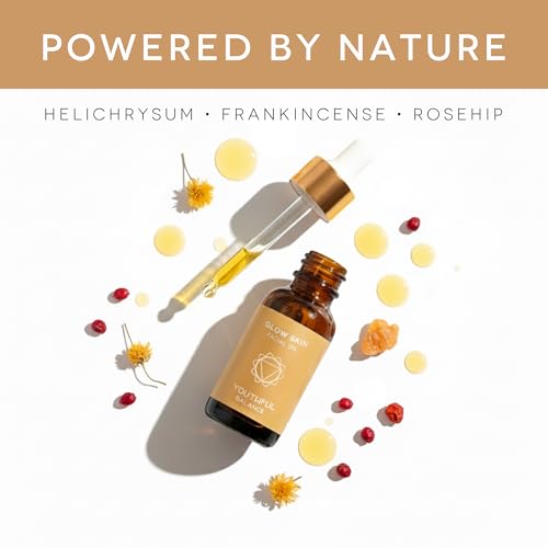 Anti Aging Face Oil Dropper - Helichrysum & Frankincense Sacra with Organic Rosehip Seed Oil - Lightweight Facial Oil for Dry & Mature Skin - Firmer, Radiant Looking Skin - Fast Absorbing - 30ml