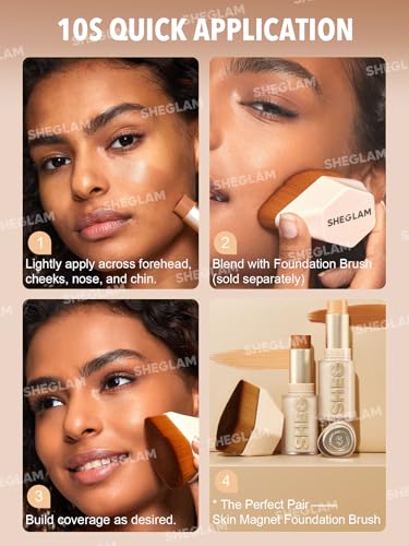 SHEGLAM Skin Magnet High Coverage Foundation Stick Nude