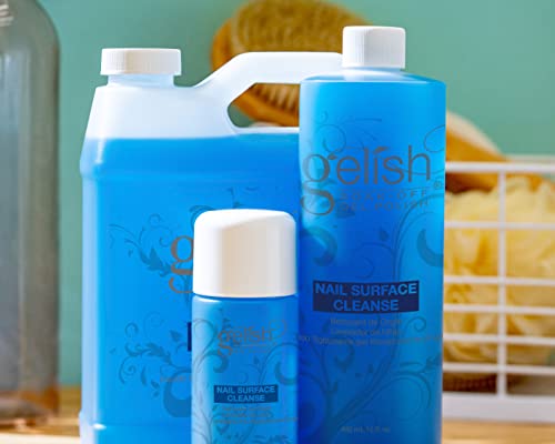Gelish Nail Surface Cleanse Gel Polish Cleanser - Removes Tacky Residue, 4 oz