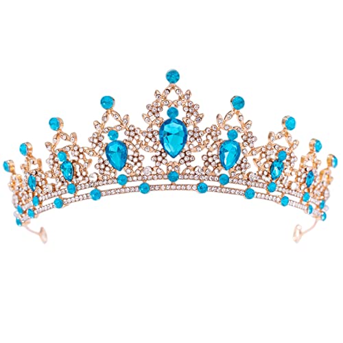 FORSEVEN Crystal Wedding Tiara for Women