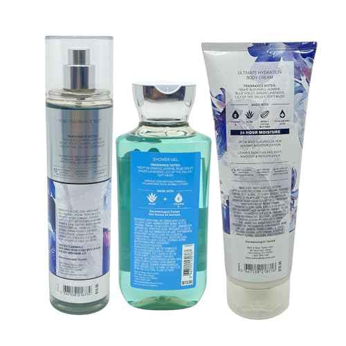 Bath & Body Works Moonlight Path 3pc bundle - Mist, Shower Gel & Body Cream - Gift Set for Women