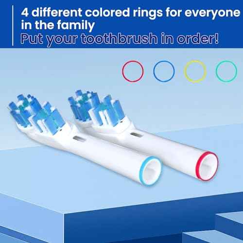 Replacement Brush Heads Compatible with Oral B- Double Clean Design, Double Clean Brush Heads, Compatible with Braun Oral-B Dual Clean Electric Toothbrush (16-Pack)