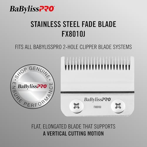Replacement Fade Clipper Blades for FX870, FX825, FX673 Clippers and most 2-hole blade systems