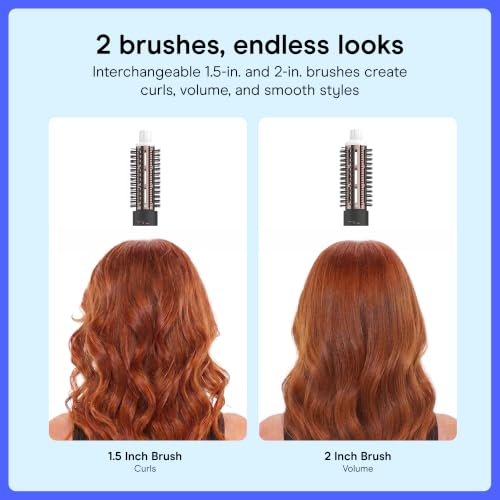 Conair Double Ceramic Hot Air Brush 1000W with 2 Interchangeable Brushes