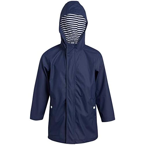 iXtreme Boys Rain Jacket - Lightweight Waterproof Hooded Rain Coat for Boys - Windbreaker Jacket for Outdoor Play & Travel