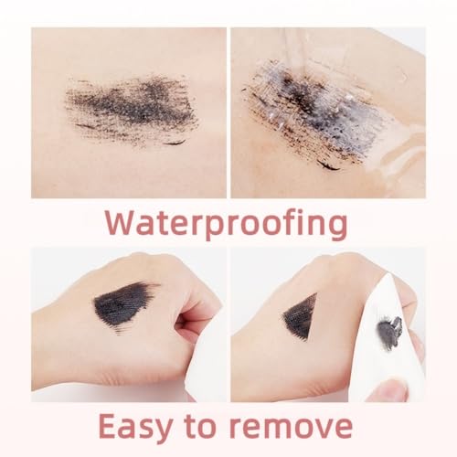Waterproof Mascara with Dual Brush for Sparse Lashes