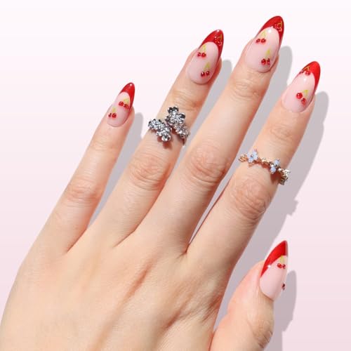 Nail Reformation Cherry Press On Nails - 30 Pc Kit