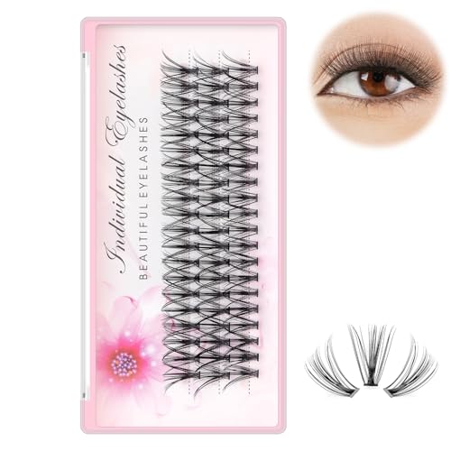 8/10/12/14/16/17/18/20mm 60pcs 20 Root Grafting Individual False Eyelashes Mink Natural Long Eye Lashes Cluster Extension Makeup Beauty Fake Eyelash (12mm)