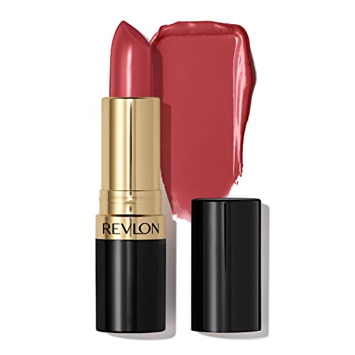 Revlon Lipstick, Super Lustrous Lipstick, High Impact Lipcolor with Moisturizing Creamy Formula, Infused with Vitamin E and Avocado Oil, 225 Rose Wine