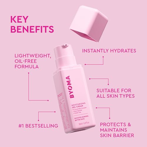 BYOMA Moisturizing Gel Cream - Lightweight Daily Face Lotion with Niacinamide