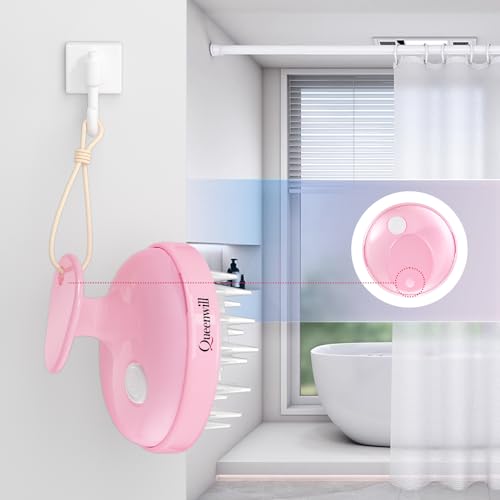 Pink Electric Scalp Massager for Hair Growth & Dandruff Removal - Queenwill