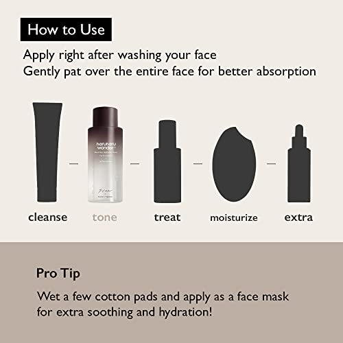 HARUHARU Black Rice Hyaluronic Toner for Sensitive Skin, 5.1oz