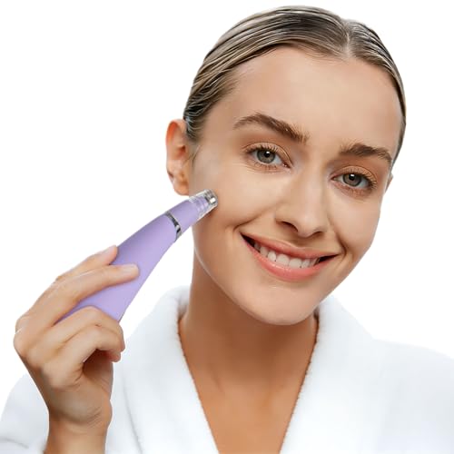 UNOISETION Diamond Microdermabrasion Machine£¬4 Modes Diamond Microdermabrasion Dermabrasion Machine Tool- - 2 Diamond Tips - 3 Heads - Blackhead Blemishes Remover£¨Purple£©