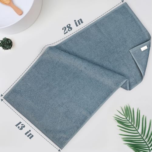 Cleanbear Towel Set, 6 Pack Wash Cloths for Showering and 4 Pack Hand Towels for Bathroom, Soft and Absorbent, Meet All Your Daily Needs